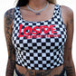 Checker Tank Red Loside