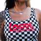 Checker Tank Red Loside